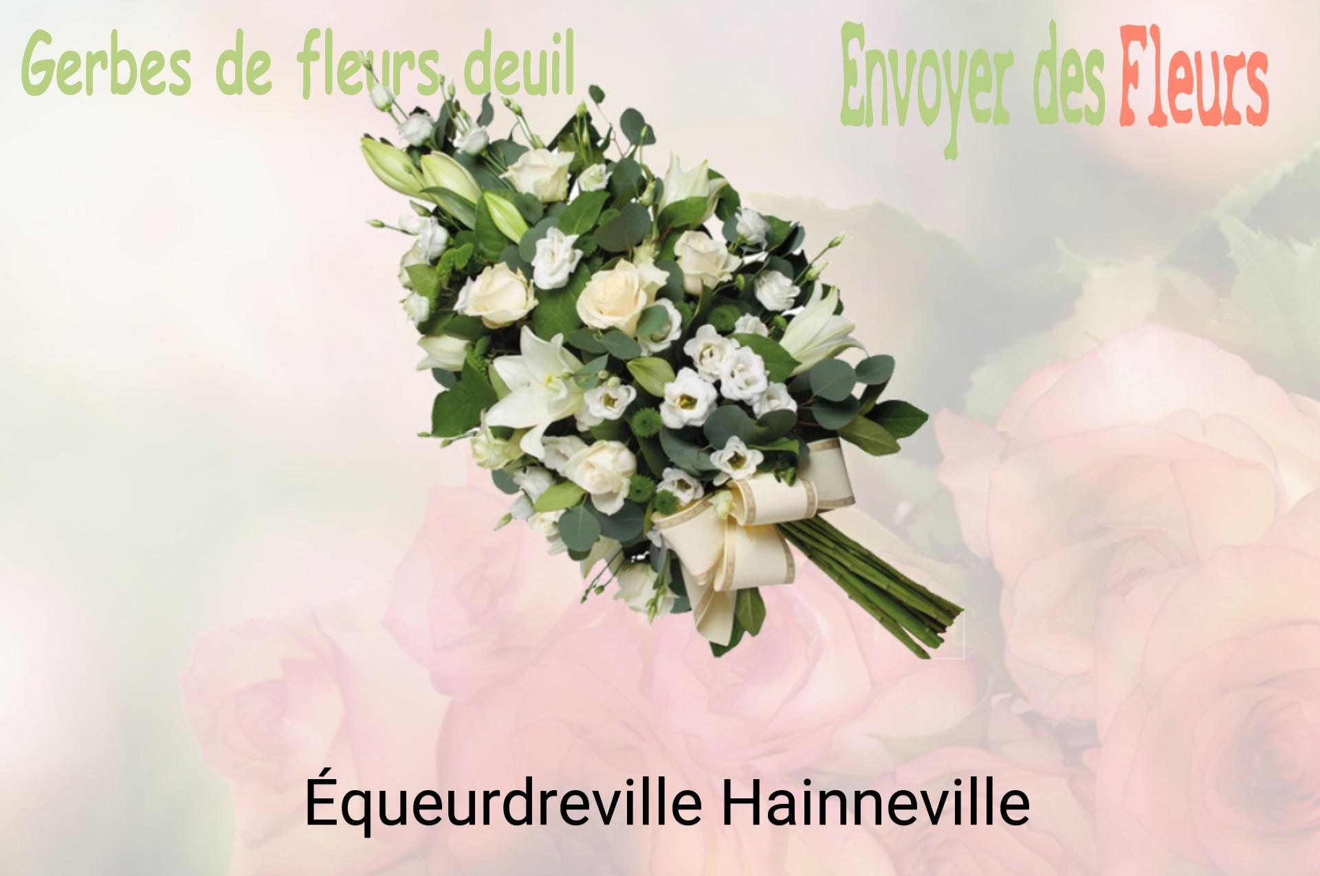 Gerbe de fleurs de deuil livrée à Équeurdreville-Hainneville